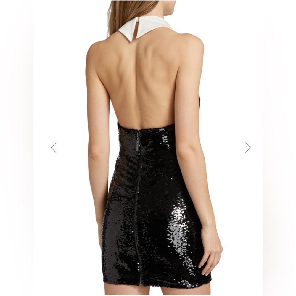 NWOT BRONX AND BANCO Wednesday Sequin Halterneck Mini Dress - Picture 6 of 15
